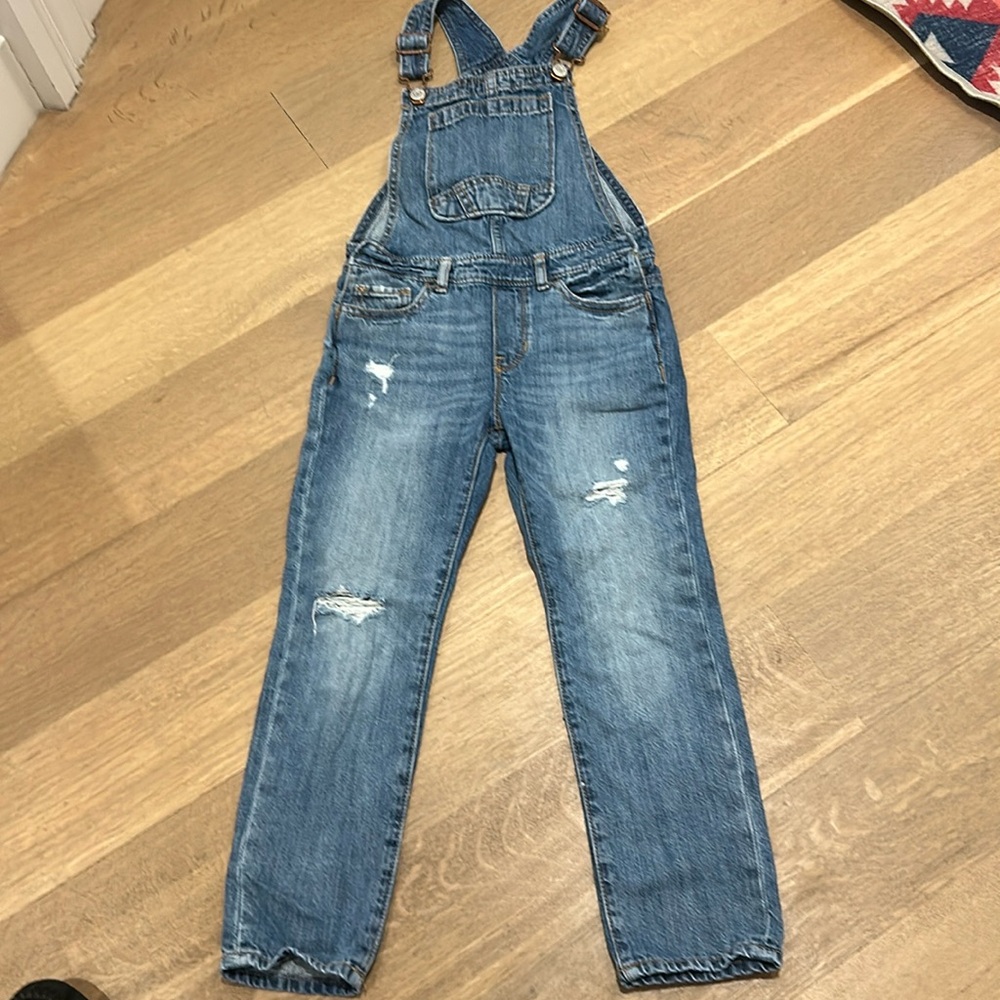 Gap kids denim overalls, like new